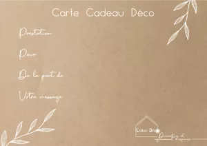 Carte Cadeau - L'idée Déco - Printemps