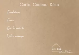 Carte cadeau - L'idée Déco