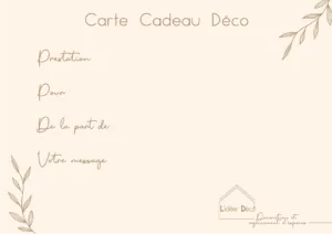 Carte cadeau - L'idée Déco - Fête des mères