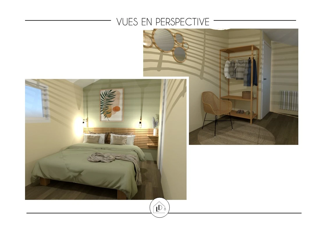 Vue 3D - projet cavalcades- chambre d'amis - LD